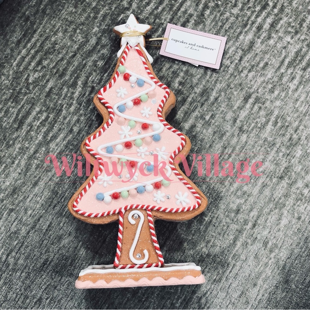 Cupcakes and Cashmere Pastel Sugar Cookie Christmas Tree Mantel Sized